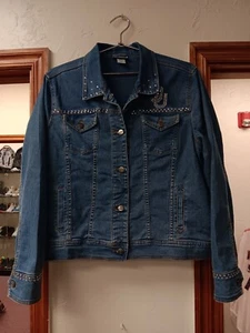 Oklahoma sooner rhinestone jacket womens Size Large - Picture 1 of 5