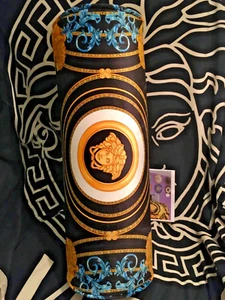 Versace cushion Pillow Lion Medusa Bolster with insert new Italy rare Sale - Picture 1 of 10