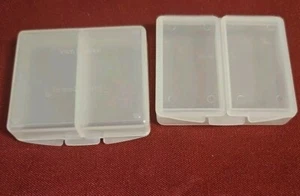 2 Tupperware Divided Container Stamps Pill Clear #1863 NEW - Picture 1 of 7