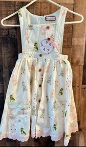 Sweet Honey Boutique Clothing Lace Pink Pinafore Christmas Dress Girls 10 NWT - Picture 1 of 5