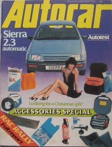 Autocar magazine 4 December 1982 featuring Ford Sierra road test, RAC Rally - Picture 1 of 5