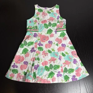 JANIE and JACK Girls Size 5 Multi Floral Print A-Line Dress California Summer - Picture 1 of 7