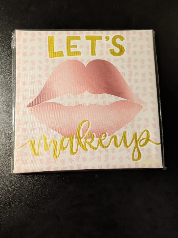 Let's Makeup Labios Beso Arte de Pared Lienzo Cuadro Decoración del Hogar 8.5" x 8.5" Foto 1 de 1