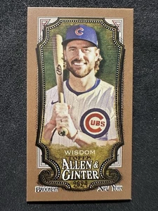 2024 Topps - Allen and Ginter Patrick Wisdom #309 MINI GOLD Border Chicago Cubs - Picture 1 of 2