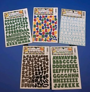 Provo Craft Repositionable Alphabitties Scrapbook Stickers Lot of 5 2-Sided NEW  - Picture 1 of 7