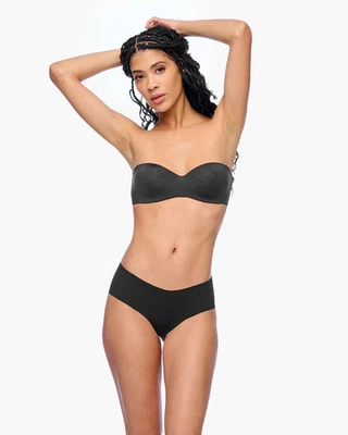Nuevo con etiquetas Sujetador Cosabella Evolution Marni Sin Tirantes Talla 34B Negro Correas Desmontables Foto 1 de 4
