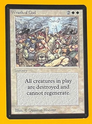 MTG WRATH OF GOD Beta (OldManMTG 012-238) - Image 1 of 4