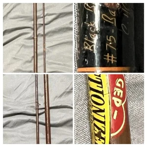 Pair of Fly Rods - Heddon Pal model #75 Black Beauty 8.5’ & GEP ACTIONIZED 8’6” - Picture 1 of 3