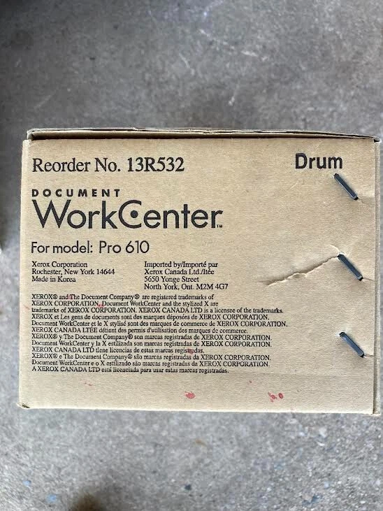 New Genuine Xerox Document WorkCenter Pro 610 Drum Cartridge 13R532 - Image 1 of 1