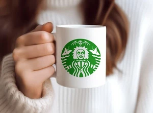 Taza de cerámica Starbeetle Green Starbucks Coffee Starbies Beetlejuice 11 oz - Imagen 1 de 3