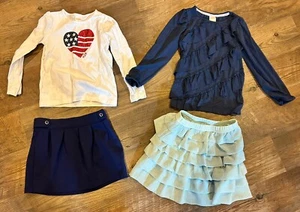 Gymboree Girls Clothing Lot Sz 6 Skirts Long Sleeve Tops 4 Pieces EUC Dressy - Picture 1 of 7
