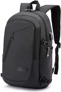 Laptop Backpack 15.6”  Travel Work Bag with USB Port, Water Resistant, Men/Women - Picture 1 of 5