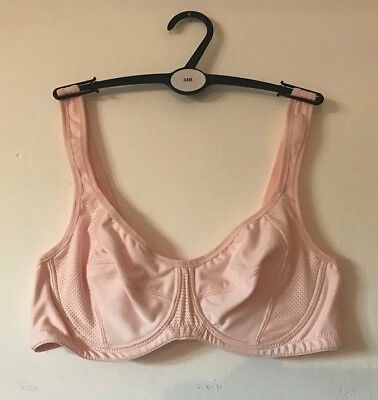 Brand New Ex M&S High Impact Underwired Sports Bra Pale Rose Sizes 32-34-36 A-E • 8.47€