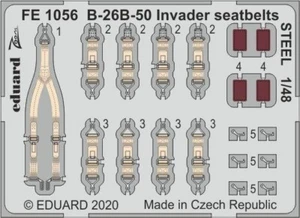 EDPFE1056 - Eduard Photoetch Zoom 1:48  - B-26B-50 Invader seatbelts STE - Picture 1 of 1