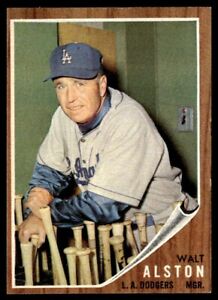1962 Topps Walt Alston Los Angeles Dodgers #217