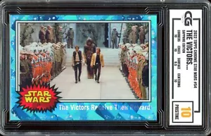 2022 Topps Chrome Star Wars Sapphire 54 Luke Skywalker Han Solo CG 10 PRISTINE - Picture 1 of 2