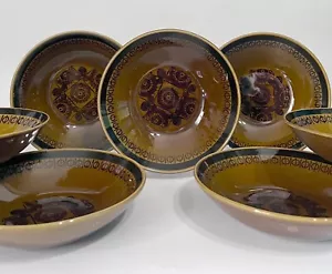 Stavangerflint Norwegen 6 + 2 tiefe Teller Suppenteller SERA Inger Waage ø19,7cm - Bild 1 von 5