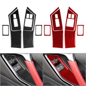 Tür-Fensterheber-Schalter-Knopf-Panel-Abdeckung für Nissan GTR R35 2008–2016 Rot - Bild 1 von 22