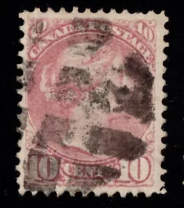#40 Small Queen 10c Canada used well centered - Picture 1 of 2
