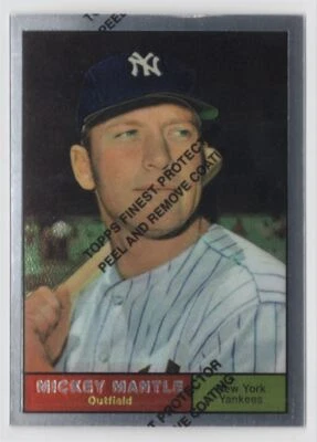 1996 Topps Mickey Mantle Finest Mickey Mantle Yankees #6 R98 - Image 1 of 2