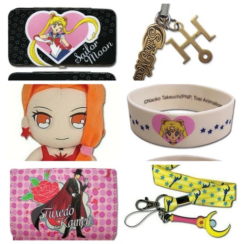 Japanese Anime Sailor Moon Uranus Eudial Plush Keychain Lanyard Wristband Wallet Cover