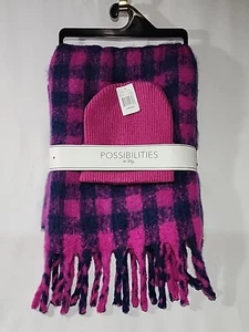 Toby Possibilities Fuchsia Hat And Scarf - Picture 1 of 8