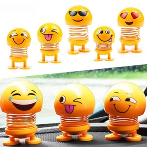 Shaking Head Car Toy Doll Expression Car Dashboard Decor Interior Decoration Toy - Picture 1 of 18