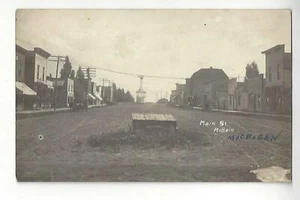 1914 McBain, Michigan, Main St. RPPC - Picture 1 of 2