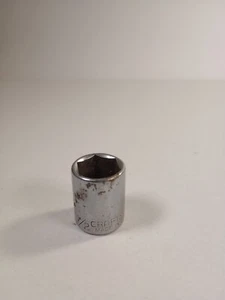 Craftsman 1/2" 6 Point Socket 1/4" Drive EE43499 USA - Picture 1 of 5