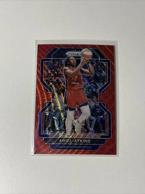 2022 Panini Prizm WNBA Ruby Wave Prizm #129 Ariel Atkins Mystics - Image 1 of 2