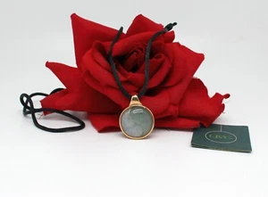 14k Gold Jade Yin Yang 2 Tone  QVC  30"  Necklace  CAT RESCUE - Picture 1 of 2