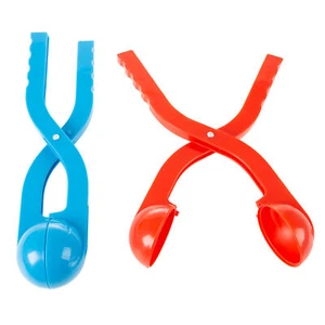 Set of 2 Snowball Maker Tools Winter Outdoor Toy with Handle Fun Snow Toys - Picture 1 of 6