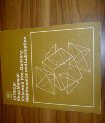 1978 Ford LTD Country Squire PRE-DELIVERY MAINTENANCE & LUBRICATION Manual Vol 5 - Image 1 of 2
