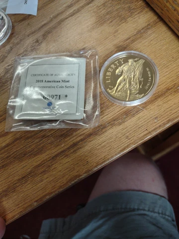American Mint liberty 24K Gold Coin certif of authenticity Cover