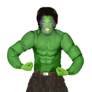 Muskelkostüm Kinder 140cm 8-10 Jahre Monster Hulk Comic Superhelden Kinderkostüm - Bild 1 von 3
