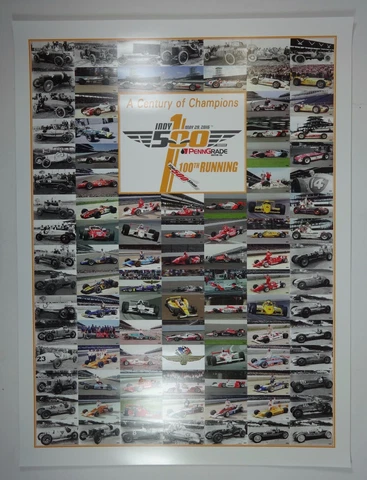 A Century of Champions 2016 Indianapolis 500 Winner Photos Collector Poster IMS Cover