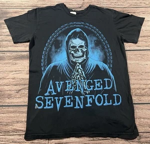 Avenged Sevenfold Grim Reaper Skeletor Band Music Concert Tee Shirt Size SMALL - Picture 1 of 6