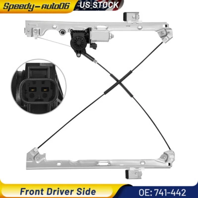 Front Left Window Regulator w/ Motor For 07-14 Chevrolet Silverado GMC Sierra - Image 1 of 4