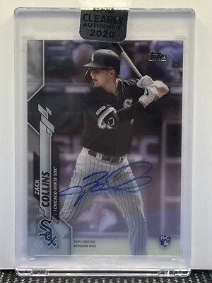 2020 Clearly Authentic ZACK COLLINS White Sox Auto RC Rookie Card - Image 1 of 2