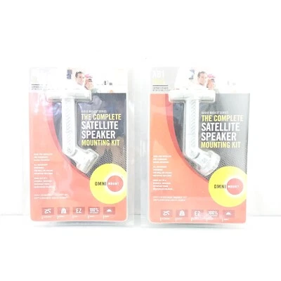 OMNI MOUNT COMPLETE SATELLITE SPEAKER MOUNTING KITS AB1 WALL/CEILING Set - Image 1 of 4