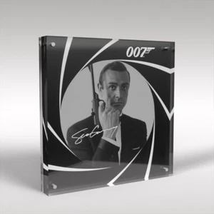 Sean Connery 007 James Bond Acryl Kunst Ausstellungsblock - Bild 1 von 3