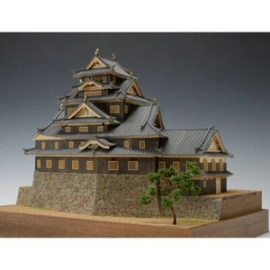 Woody Joe 1/150 Okayama Castello Kit Assemblaggio Modello Legno Okayamajyo Shiro Giappone - Foto 1 di 11