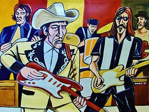 BOB DYLAN PRINT poster masked and anonymous movie cd fender guitar drum concert