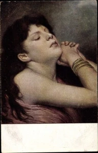 c.1920 Praying Woman, Struggle of the Soul; Artist Gabr. Max; Light smudge, NM - Picture 1 of 2