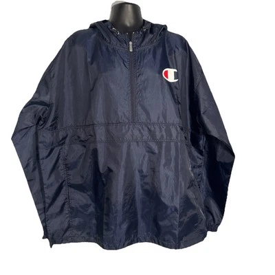 Cortavientos Champion Nylon Estilo Anorak Para Hombre 3X Foto 1 de 4