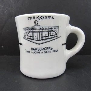 The Krystal Hamburgers weiß Vintage 8 Oz Becher Shenango China neu Schloss PA USA - Bild 1 von 8