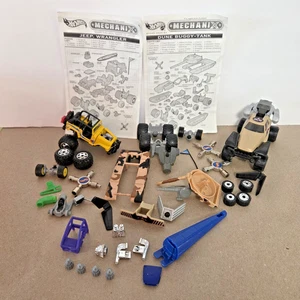 Hot Wheels Mechanix Lot 3 Fahrzeuge Teile Jeep Wrangler Dune Buggy Tank 2000 LESEN - Bild 1 von 2