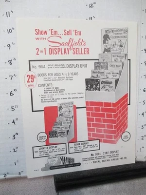 coloring book 1960s comic ad Woody Woodpecker Andy Panda Space Mouse display 57 - Image 1 of 3