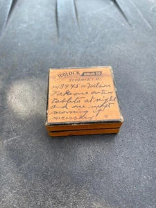 TURLOCK DRUG CO. PILL BOX WITH BEADS INSIDE TURLOCK, CAL. RARE NICE - Picture 1 of 4