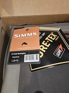Simms Waders - Stockingfoot G3 Guide Waders in Large 9-11 BRAND NEW IN BOX! MINT - Picture 1 of 2